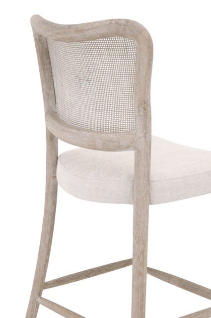 White Wood Counter Stool